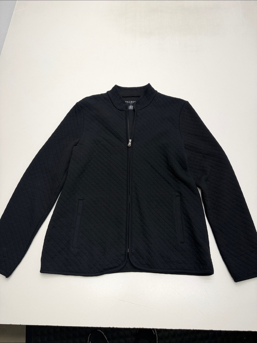 TALBOTS Women’s Small Black Lightweight Quilted Jacket